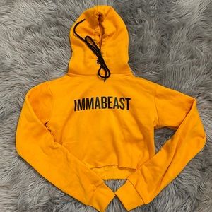 Immabeast cropped hoodie